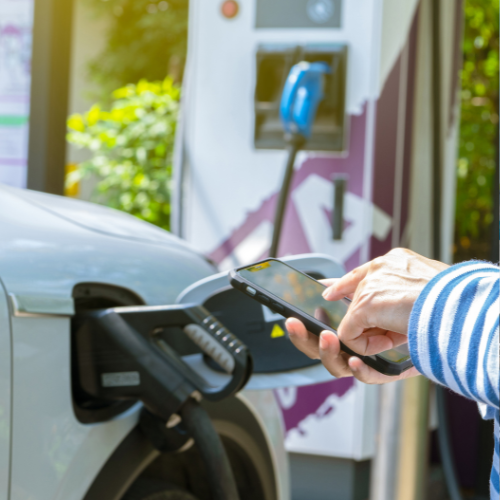 EV Public Charging Station Funding Lane